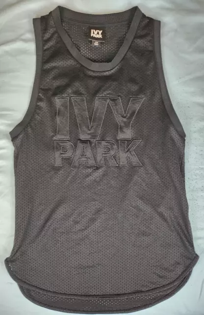 Women's XS Ivy Park Black Mesh Basketball Jersey Tank Top