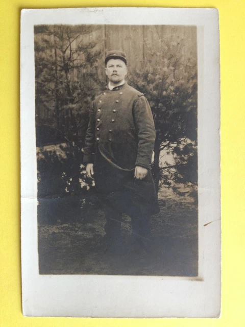 Carte Postale Photo Guerre Service MILITAIRE SOLDAT Uniforme du ? ème Régiment