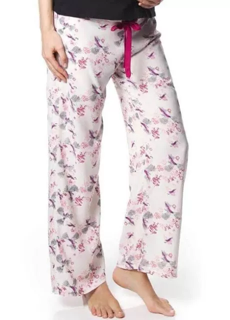 NWT Hotmilk Small Harmony Bird Print Maternity Long Pajama Pants