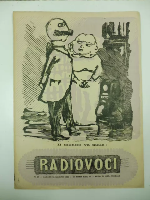 AA.VV. (CAMPANILE Achille), Radiovoci, anno II, numero 24, sabato 16 giugno 1945
