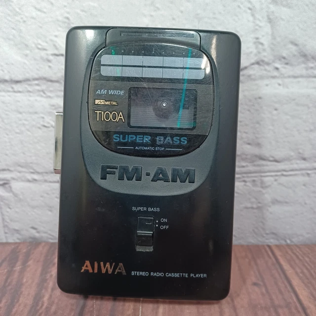 AIWA HST100AA STEREO Radio Cassette Player Walkman Portable Tape not