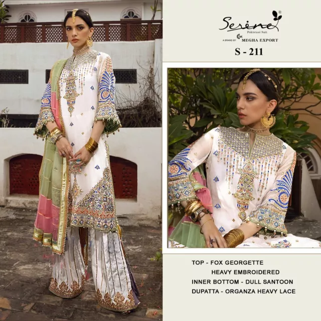New Launching Designer Exclusive Pakistani Suits With Georgette Embroidered 0019