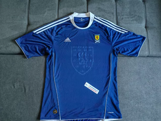 Scotland Football Shirt Adidas XL 2010 Trikot Soccer Jersey Blue Home Kit