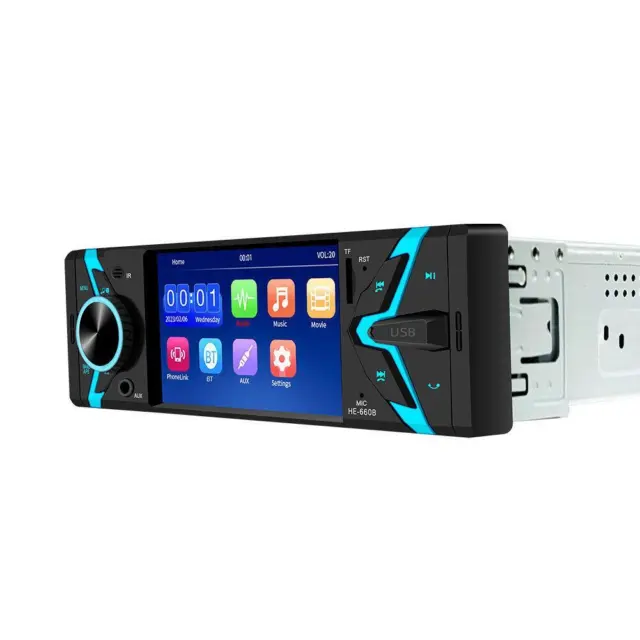 Car Head Unit With Rear Camera Kit Bluetooth MP5 Player FM Stereo Radio Audio