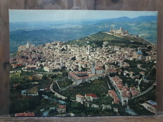 Assisi- Panorama-Cartolina Post Card-San Francesco-Umbria-Religione-A1-Arte!