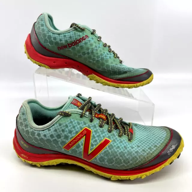 New Balance Minimus Women's Size 8 Shoes Blue Red Minimal Running Sneakers