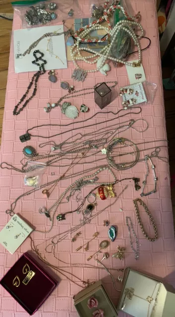 vintage Now Huge Lot costume jewelry lot