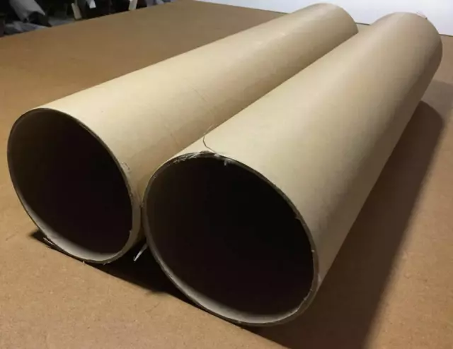 3 Strong Spiral Cardboard Tube Packing Storage Crafts Use - 68.5cm Long