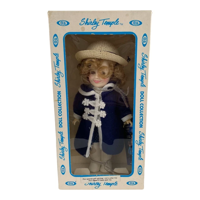 Vtg 1982 Shirley Temple Poor Little Rich Girl Blue Ideal Doll Collection 8” New