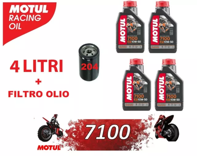 Kit Tagliando Benelli Trk 502 502X X Leoncino Motul 7100 10W50 E Filtro Olio