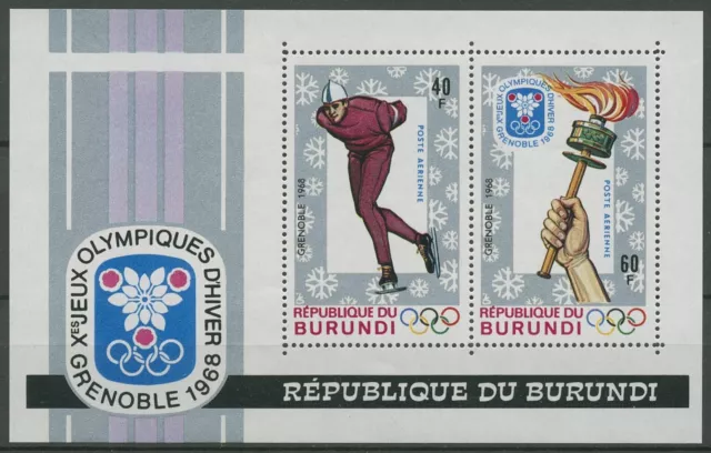 Burundi 1968 Olympische Winterspiele in Grenoble Block 26 A postfrisch (C29263)