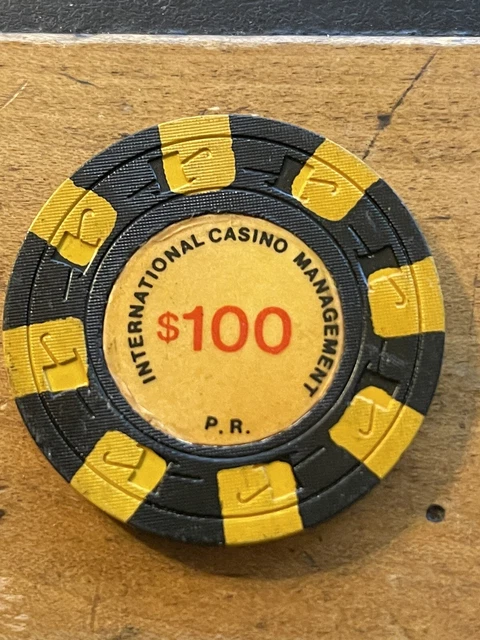 $100 International Casino Management Puerto Rico Casino Chip