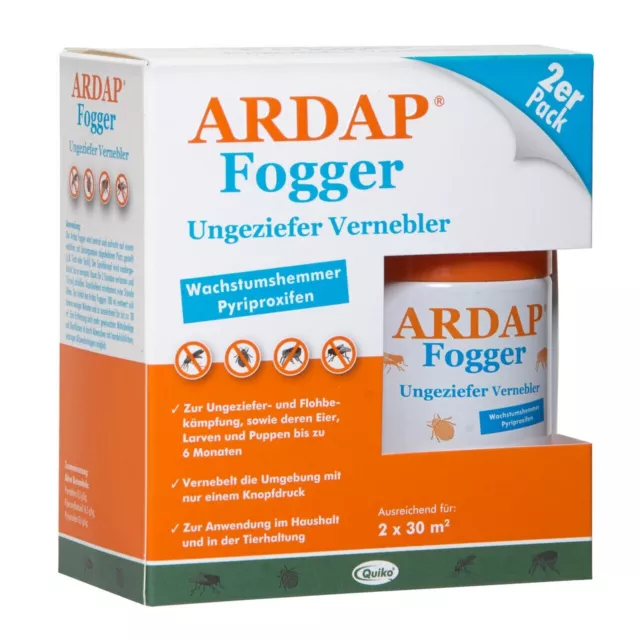 ardap fogger Ungeziefer vernebelt mit Wachstumshemmer Pyriproxyfen