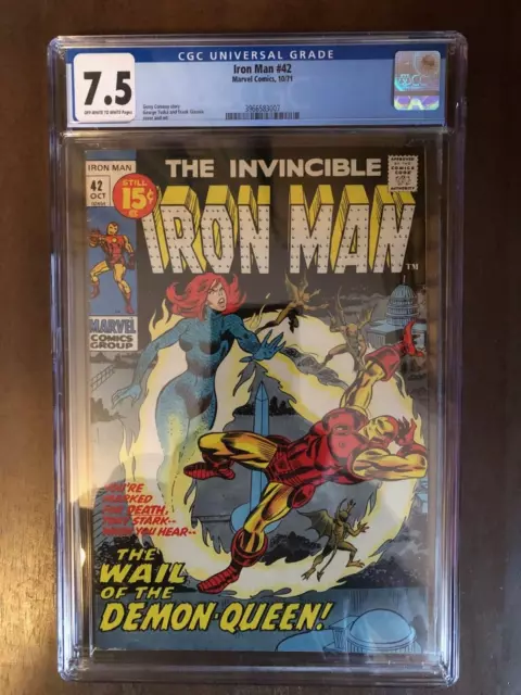 The Invincible Iron Man #42, Oct. 1971. Marvel Comics, CGC Grade 7.5 VF-