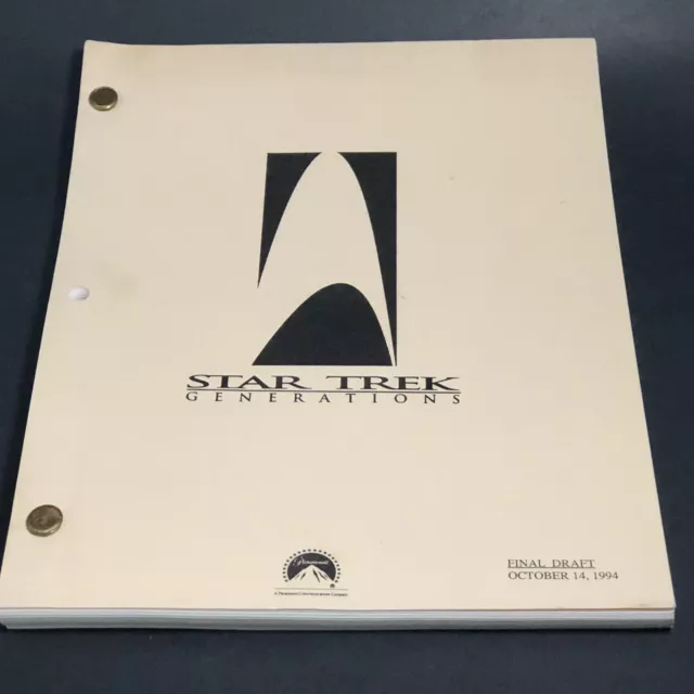 Star Trek Generations Vintage Script Final Draft Looseleaf October 14, 1994