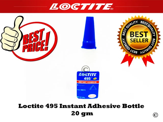 Bottiglia adesiva istantanea 1 giorno spedizione Loctite 495, confezione da 1 da 20 gm