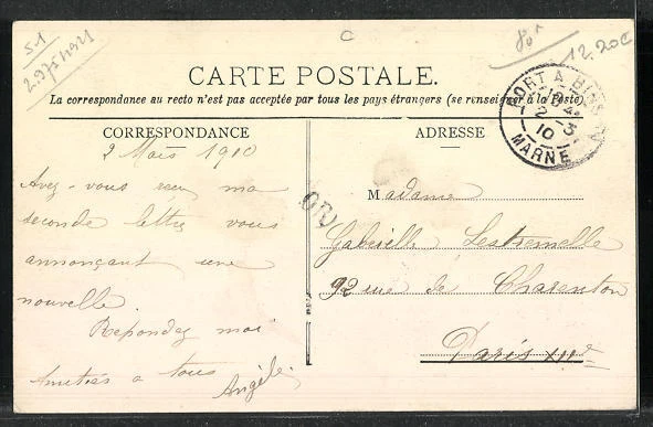 CPA Dormans, Place du Marché et Rue de Chalons 1910 2