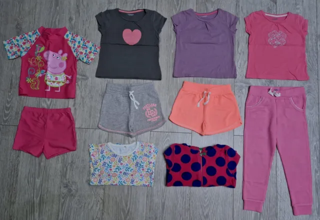 Magliette top pantaloncini con cappuccio costume da bagno per ragazze età 4-5 anni