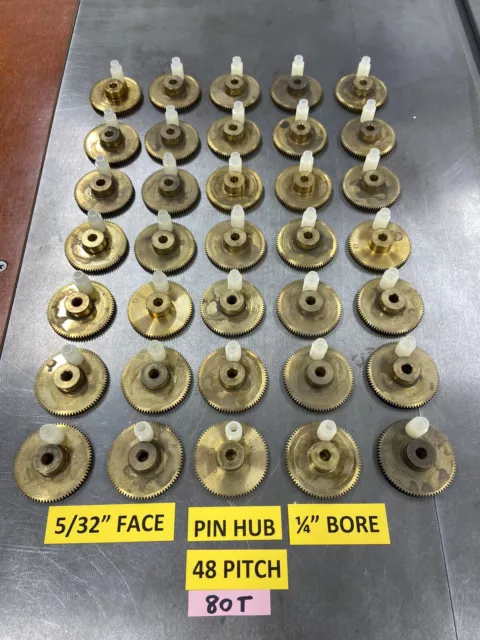 Boston Gear Matching Worm Gear Set 80:1 Ratio 1/4” Bore 48 Pitch 80X Reduction