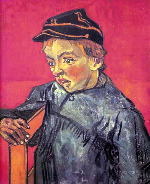 Art Oil painting Vincent Van Gogh - Young boy School's figure canvas