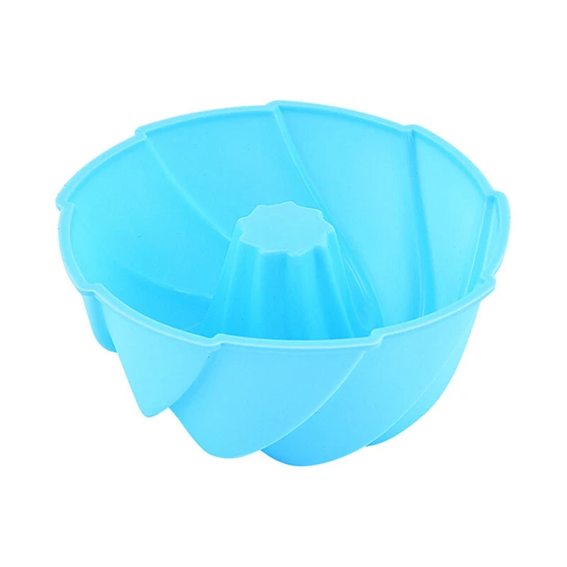 5 piezas Herramientas de hornear para pasteles en forma de espiral Molde de silicona Pudín Jalea Donuts St