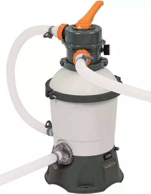 BESTWAY SAND FILTER Pool Pump System With Chemconnect Flowclear 800Gal