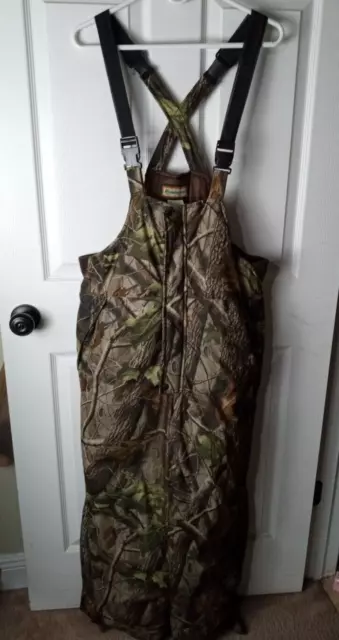 Remington Real Tree Hardwoods Camouflage HuntingBib Overall Pants Boys XL