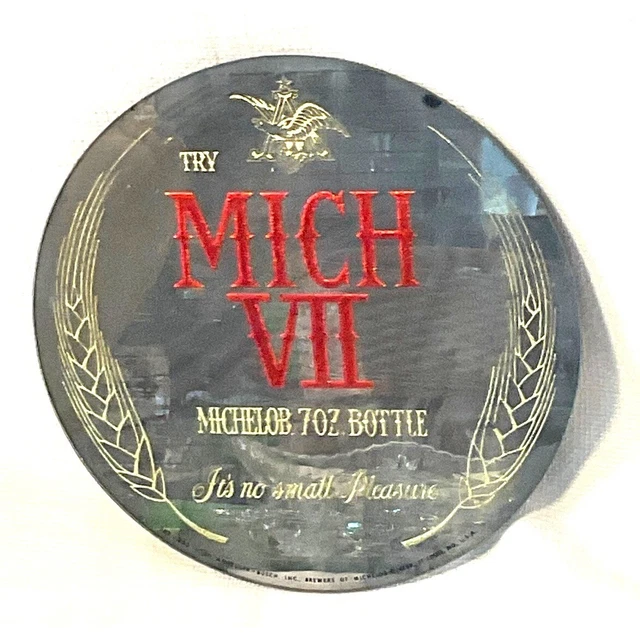 Vintage Michaelob Beer Advertising Mirror Anheuser-Busch Man Cave Decor!