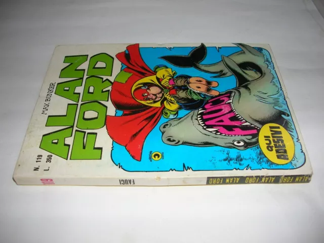 Alan  Ford  N° 119 ( 1° Serie ) Originale  Con  Adesivi  -  Ed. Corno 1979