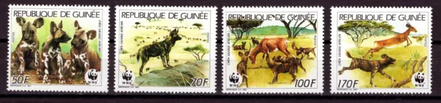 Wildtiere- WWF Ausgabe Guinea 1987 Michel 1194- 1197 postfrisch(68)