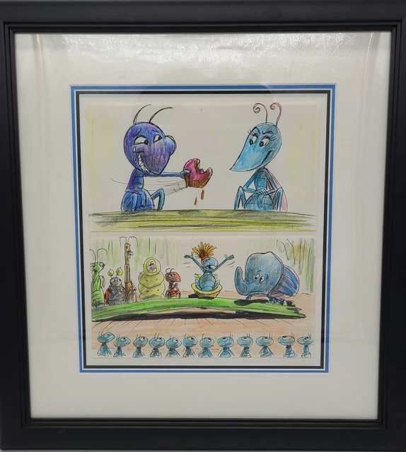 Disney:A Bugs Life-Flik/Princess-Original Storyboards Signed by Jorgen Klubien 2
