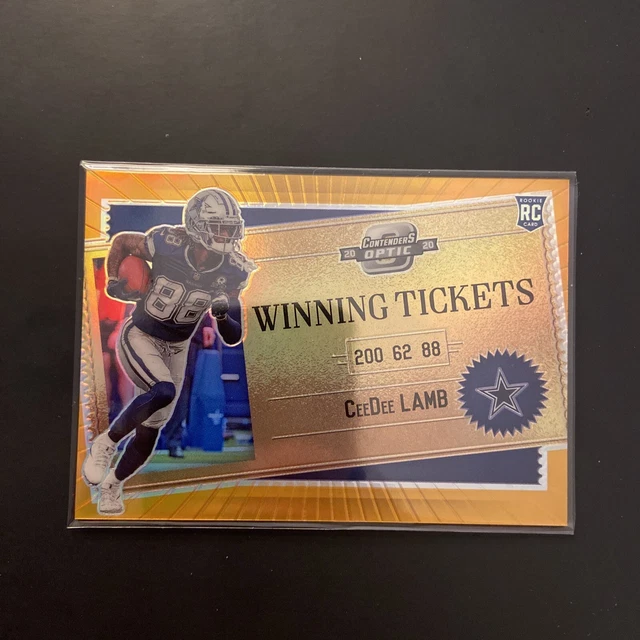 2020 Optic Contenders #WT24 Ceedee Lamb Rookie RC Orange /50