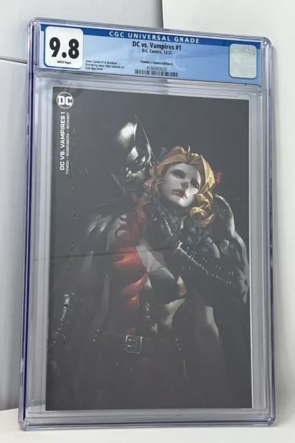 DC vs Vampires #1 Kael Ngu Minimal Variant Cover Frankie’s Exclusive CGC 9.8