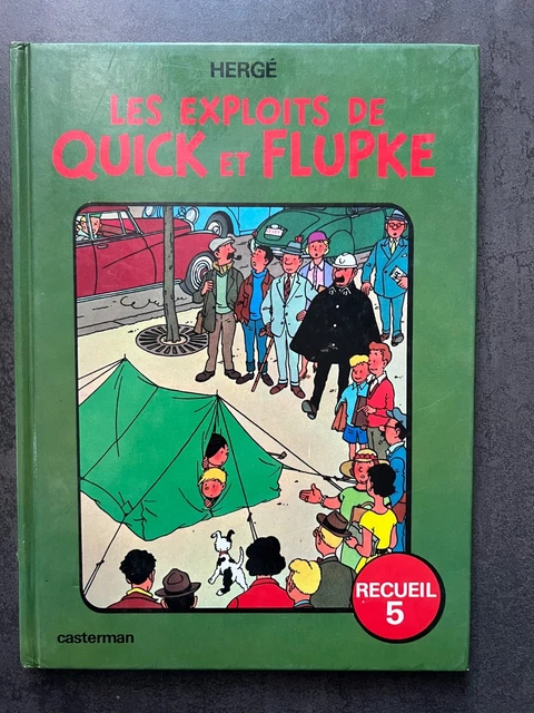 PLV Quick & Flupke Hergé – 1970 – Publicité Casterman Avec Feutrine – Bon état