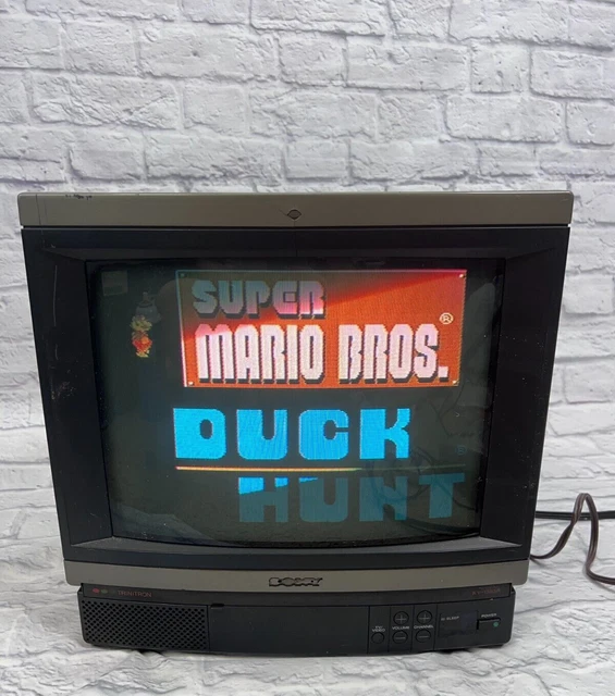 VINTAGE SONY TRINITRON KV1393R Color Tube TV 13" CRT TV Retro Gaming