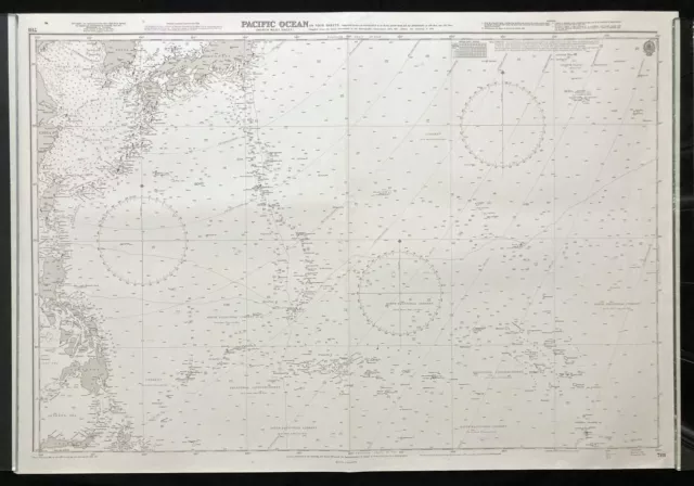 Nautical Chart North West Pacific Maritime Taiwan Philippines Admiralty 1976