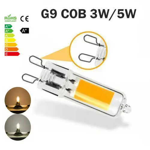 LED G9 COB Leuchtmittel 3W 5W Lampen Glühbirne ersetzt Halogenlampe 220V 12x 10x