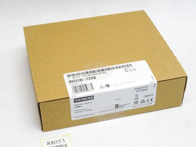Siemens 6ES7193-4CA30-0AA0 Contenu: 5 Pièce Neuf Emballage D'Origine Scellé