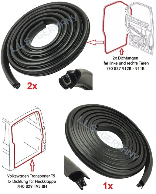 Door Seal (Left Or Right) – For VW Transporter T6 Bus/Multivan/Box – 7E0837912B