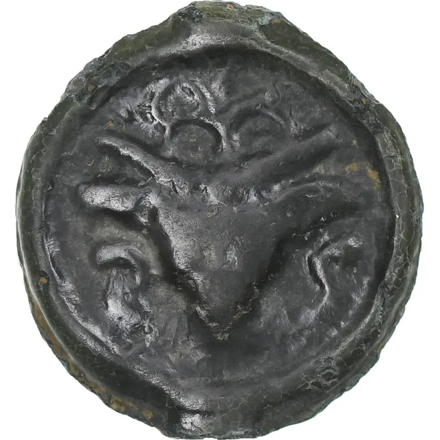 [#1178197] Remi, Potin au bucrane, 1st century BC, EF(40-45), Bronze, Delestrée: