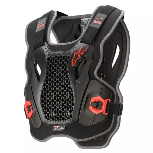 Alpinestars 2024 Bionic Action Chest Protector Black Red  MX Motocross Off Road