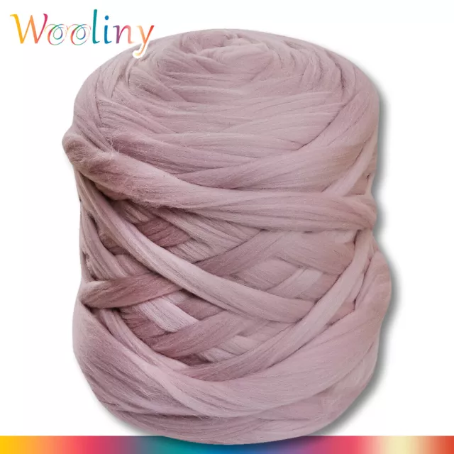 Wooliny 4,6 KG Lana de Fieltro Lana Merino Cuento 6 Rosa Viejo