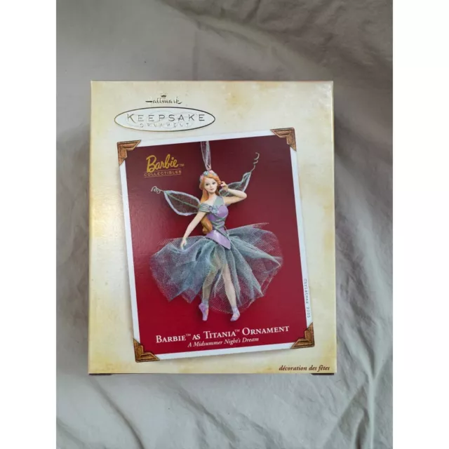 Hallmark Barbie Ornament- 2005 Barbie as Titania, A midsummer Night's dream- MIB