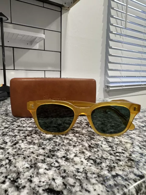 Illesteva Melrose 52 19 145 Yellow Green Sunglasses