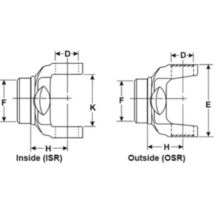 Dana Holding Corporation 2-28-3937 Dana Spicer Drive Shaft Tube Weld Yoke