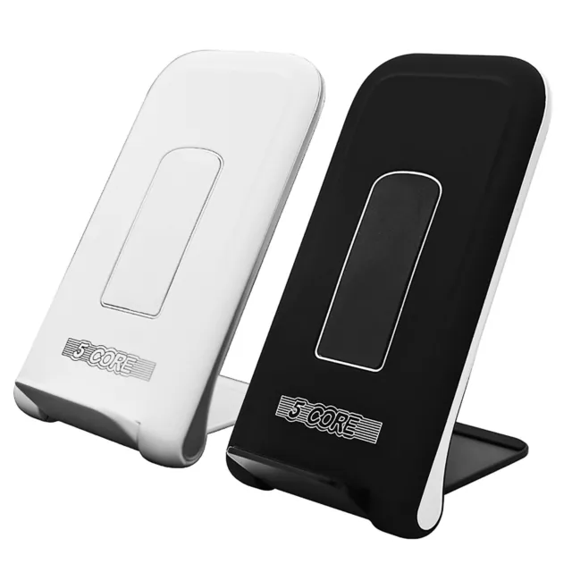 2x Pack Wireless Fast Charger Stand Dock Cradle for Apple iPhone Samsung Galaxy