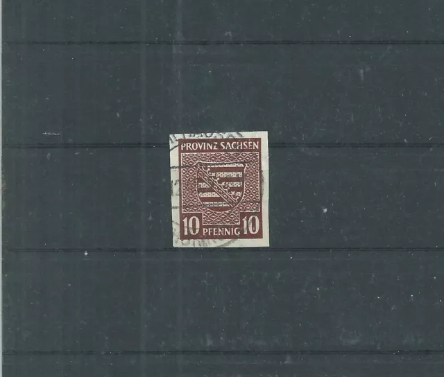 Prov. Sachsen, Mi.-Nr. 72X, gestempelt + BPP-geprüft