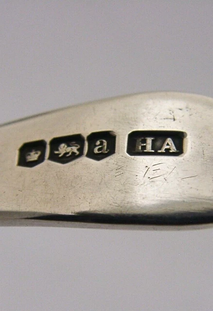 English Antique Solid Sterling Silver Hanoverian Caddy Spoon 1918 Sheffield 3