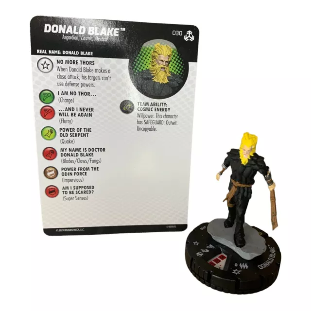 DONALD BLAKE - HeroClix - War of the Realms - Uncommon #30 w/card