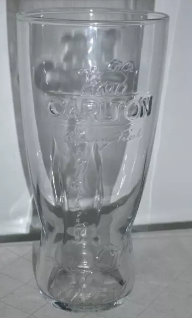 1 Carlton Brewery Fresh Sturdy Hotel Quality Beer Glass Draught Horses 425ml 2